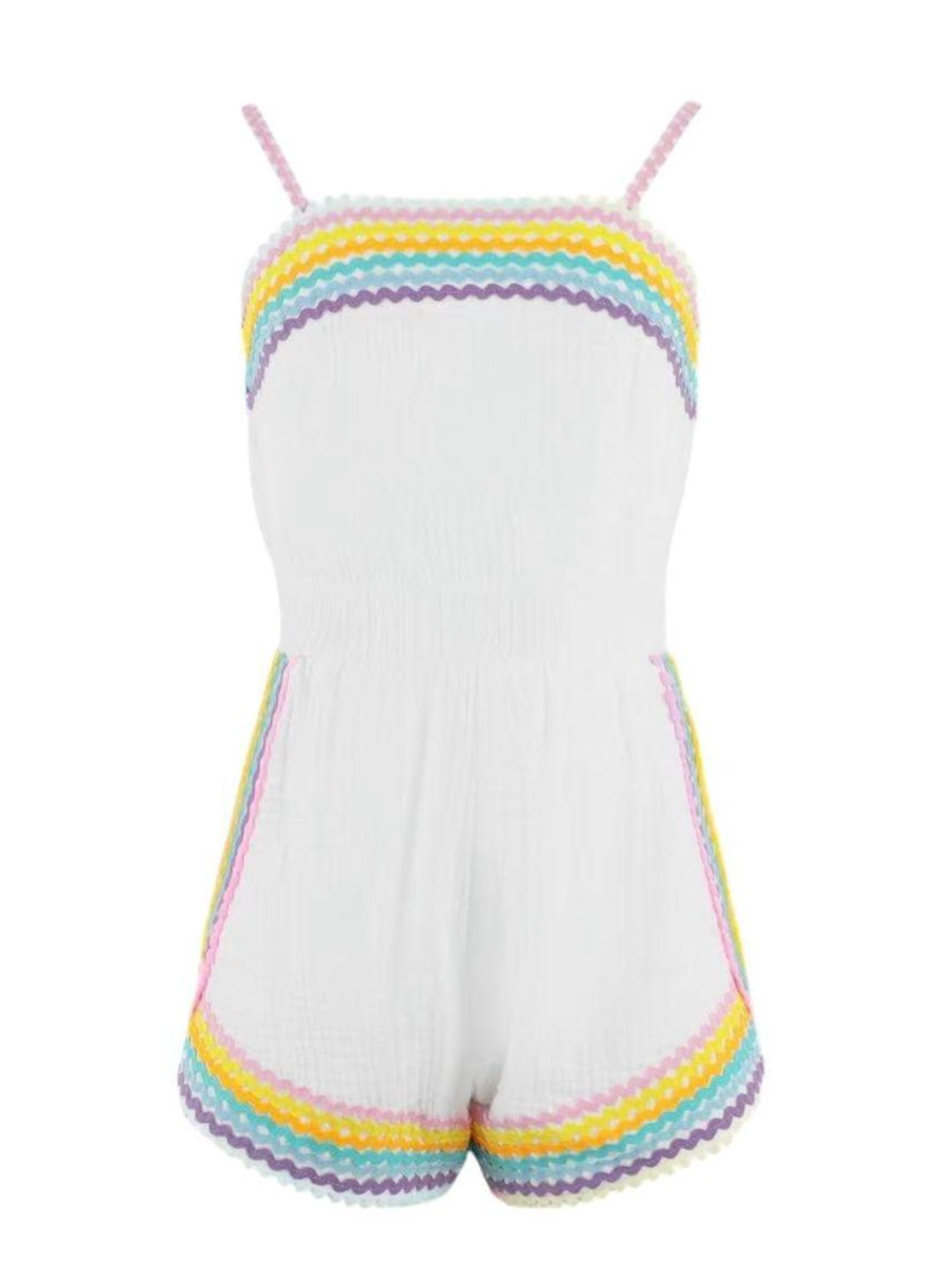 White Rainbow Summer Romper from Anderson Parker
