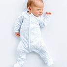 Wild West Toile Footie - Light Blue from Anderson Parker