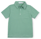 Will Performance Polo - Green Stripes from Anderson Parker