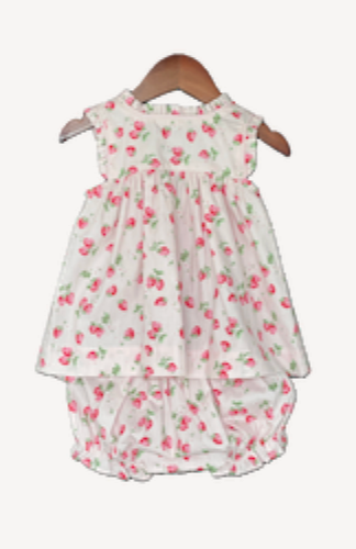 Willow Strawberry Sleeveless Bloomer Set from Anderson Parker