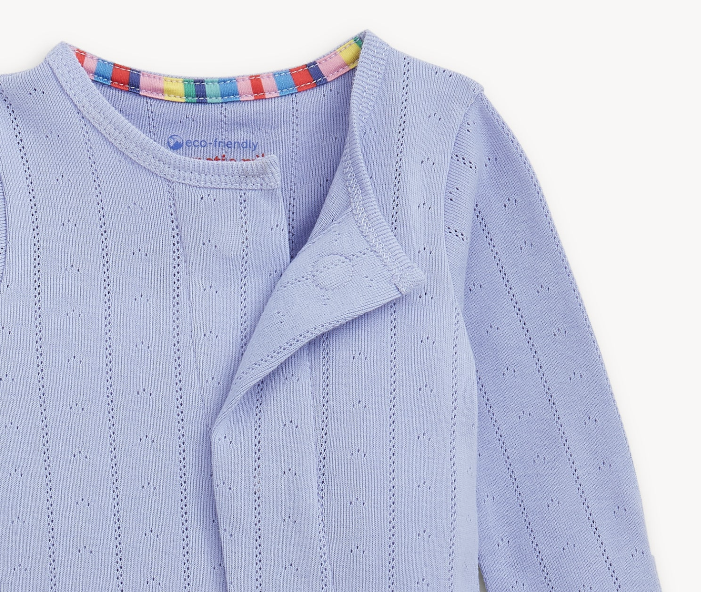 Wisteria Pointelle Magnetic Footie from Anderson Parker