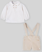 Woven Blouse + Overall Set - Sand from Anderson Parker