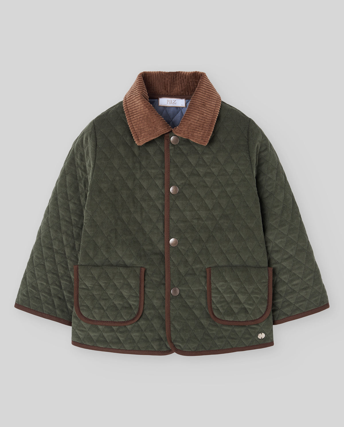 Woven Boy Coat - Forest Green from Anderson Parker