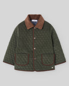 Woven Boy Coat - Forest Green from Anderson Parker