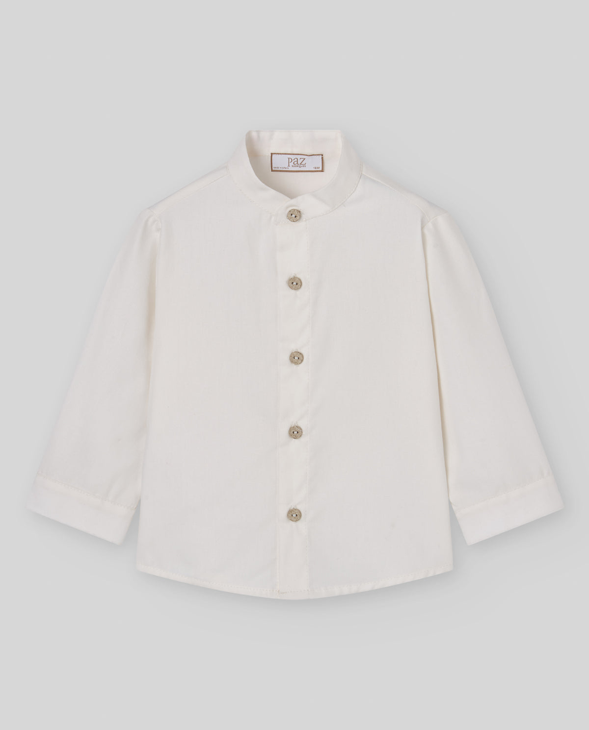 Woven Boy Shirt - Cream from Anderson Parker