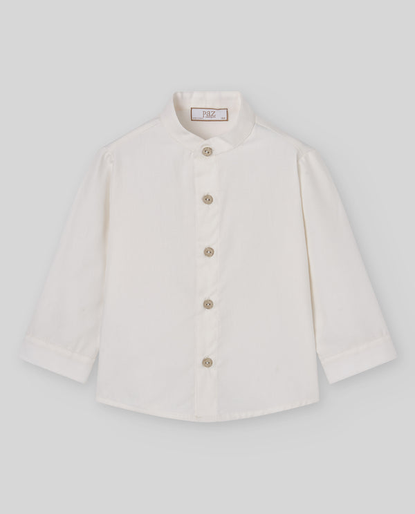 Woven Boy Shirt - Cream from Anderson Parker