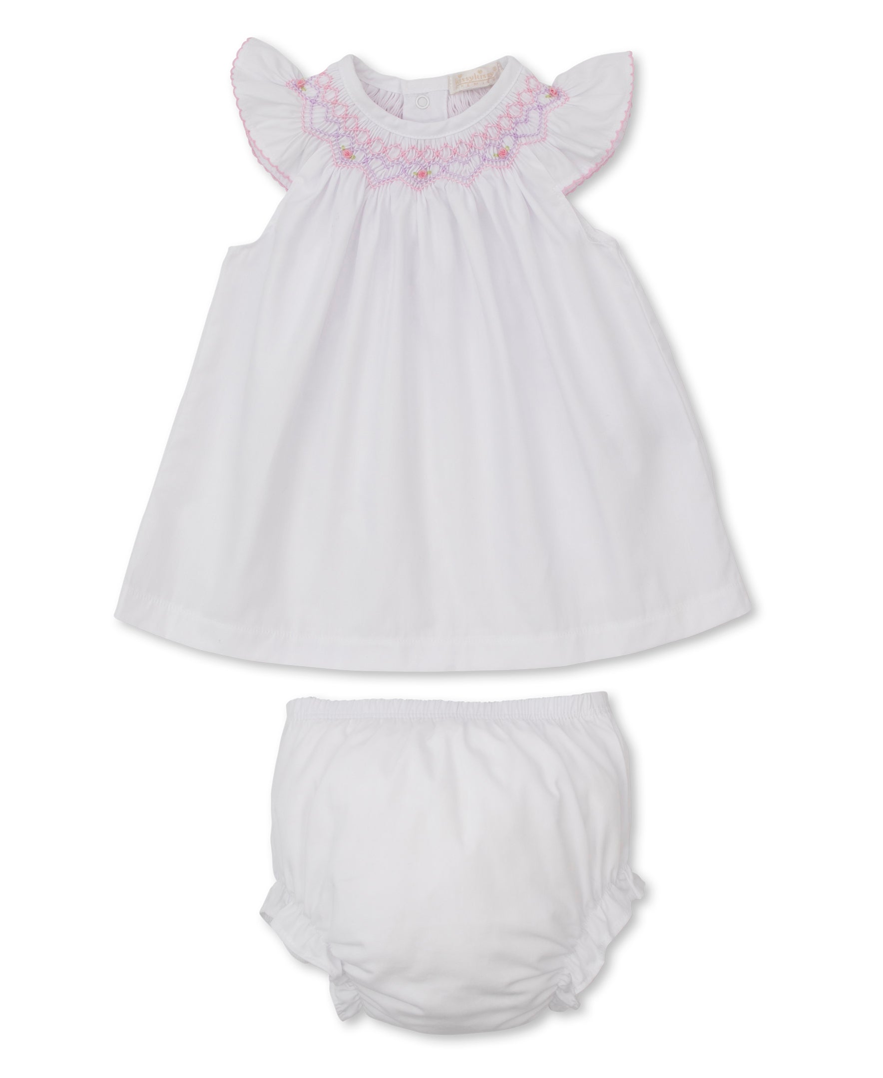 Woven Dress with Hand Embroidery Smocking from Anderson Parker
