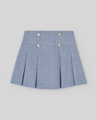 Woven Girl Skirt - Sapphire Blue from Anderson Parker