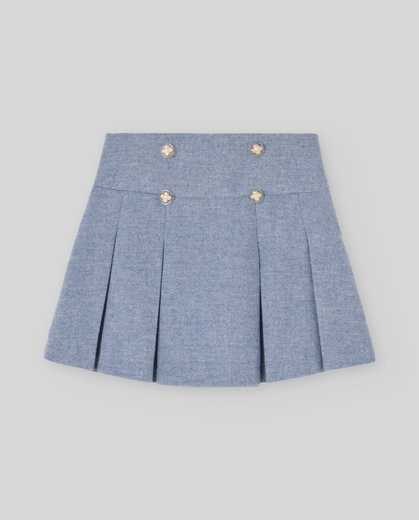 Woven Girl Skirt - Sapphire Blue from Anderson Parker