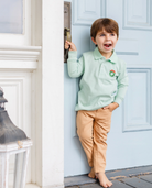 Wreath Long Sleeve Boys' Polo from Anderson Parker