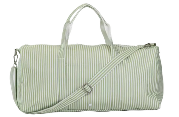 XL Weekender Duffel Bag - Pimlico Stripe Sage from Anderson Parker