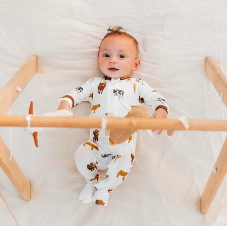 Zippered Footie - Moo from Anderson Parker