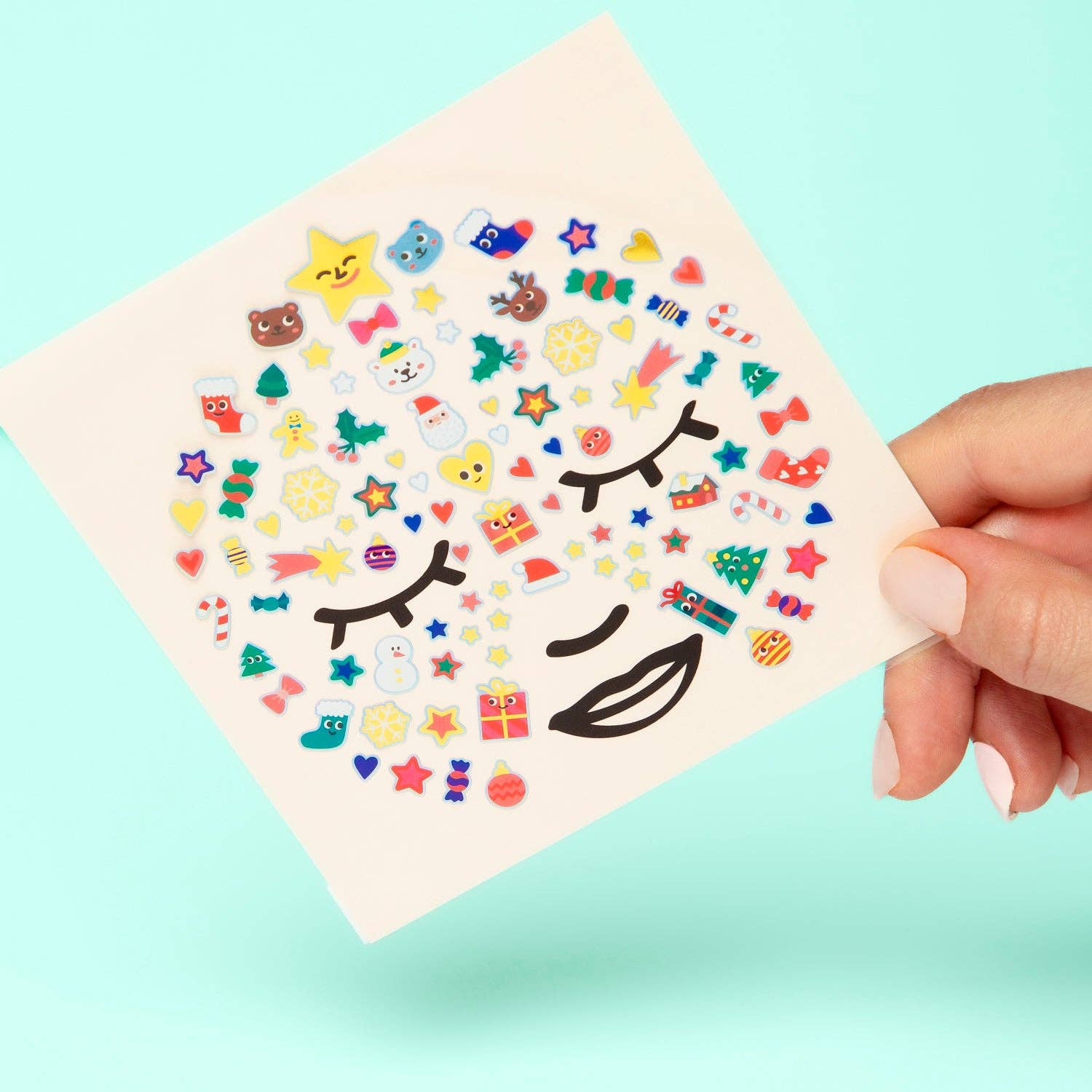 Hohoho! Face stickers from Anderson Parker