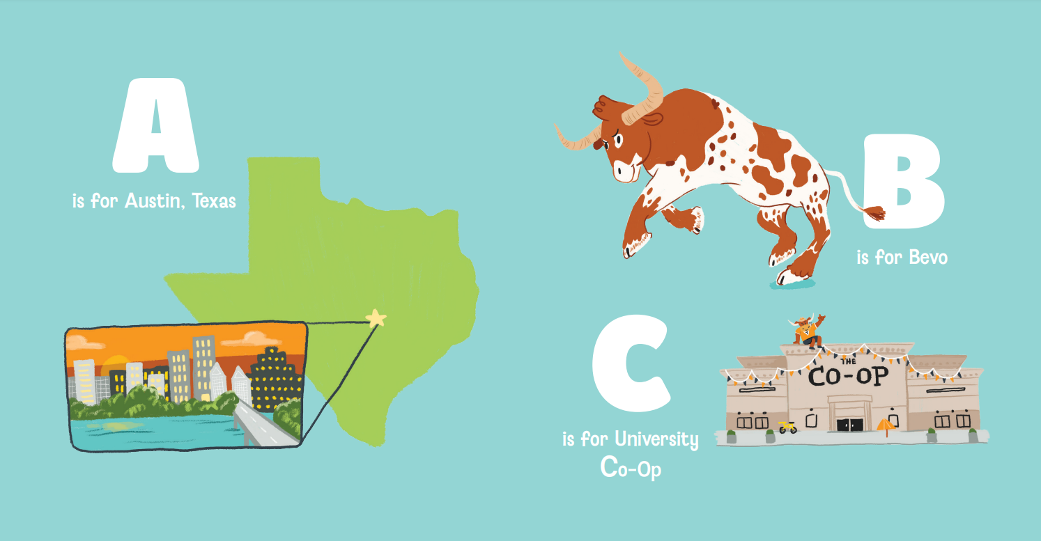 B is for Bevo - University of Texas Children's Book from Anderson Parker