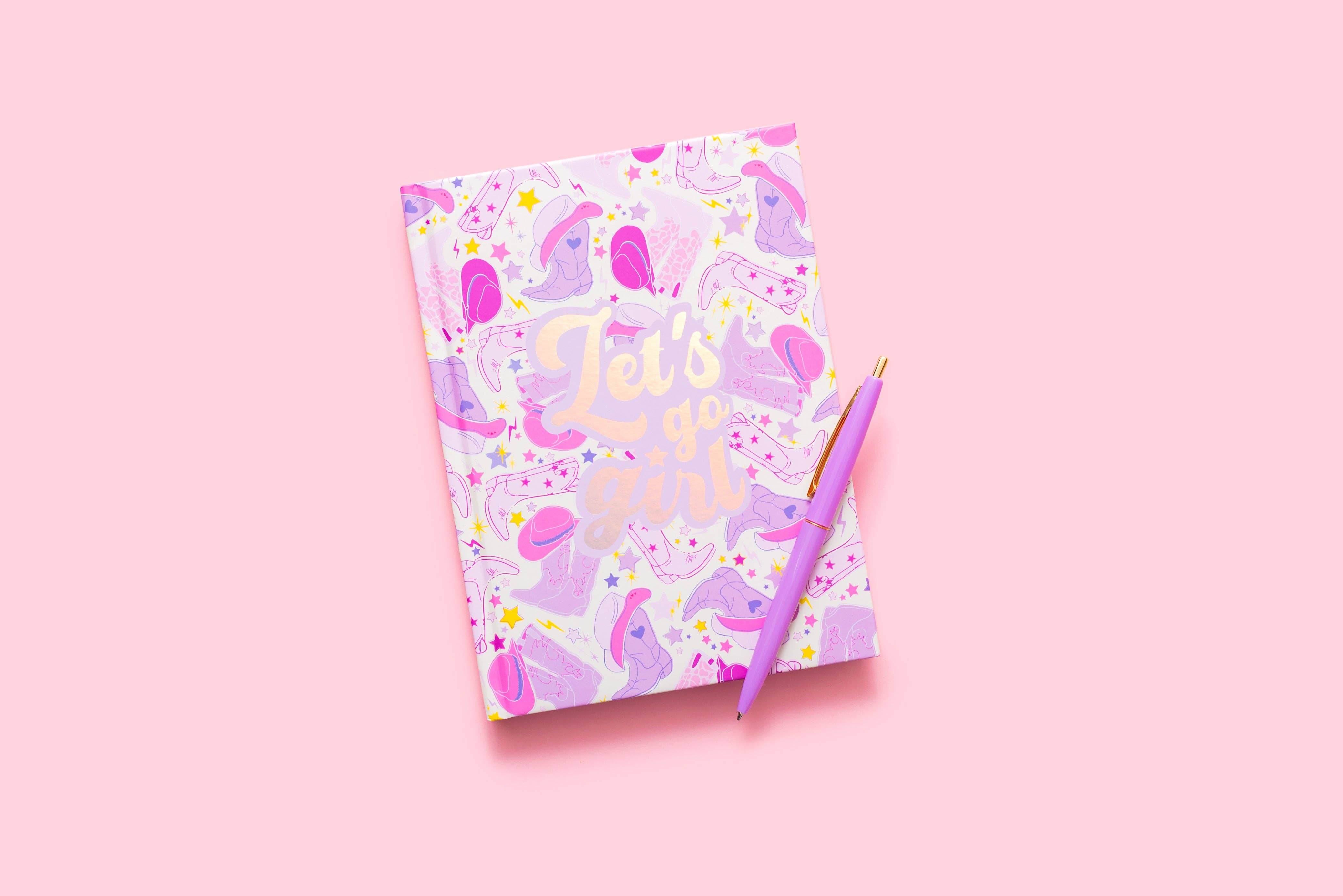 Hardcover Notebook - "Let's Go Girl" - 200 Pages from Anderson Parker