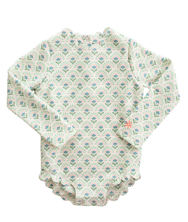 girls isabella scallop rashguard swimsuit from Anderson Parker