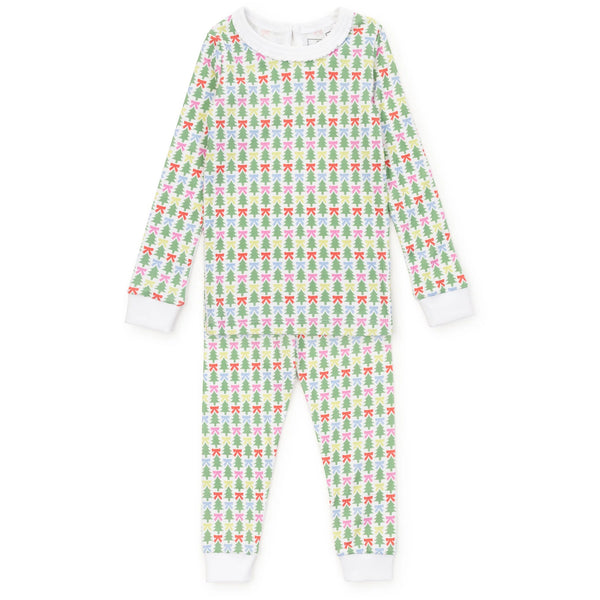 Ava Girls' Pajama Pant Set - Tree Topper Bows