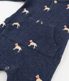 oh baby! One-Button Romper - Labs Embroidered - Navy Heather from Anderson Parker