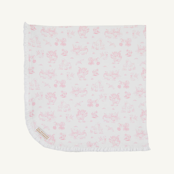 Baby Buggy Blanket - Sir Propers Sweet Arrival (Hamptons Hot Pink)