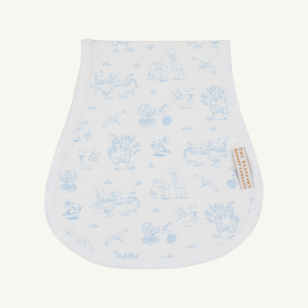 Oopsie Daisy Burp Cloth - Sir Propers Sweet Arrival (Beale Street Blue)